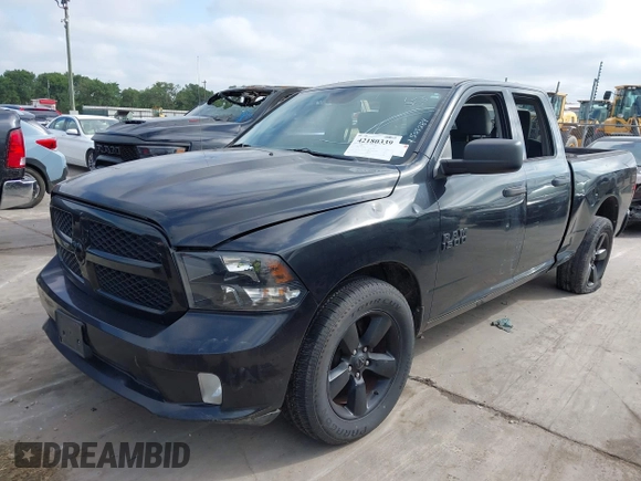 2016 Ram 1500 Express z VIN 1C6RR6FG1GS107293, wystawiony jako IAAI lot #42180339 z przebiegiem 182 237 mil mil oraz . Historia ofert i sprzedaży dostępna na DreamBid. Obrazek 2.