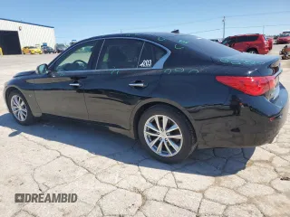 2015 Infiniti Q50 Premium with VIN JN1BV7AR9FM394070, listed as a Copart auction lot 57358335 with 71,982 mi miles and Salvage title. Bid and sale history available at DreamBid. Image 2.