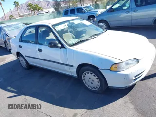 1995 Honda Civic LX z VIN JHMEG8658SS020392, wystawiony jako IAAI lot #41831805 z przebiegiem 169 028 mil mil oraz . Historia ofert i sprzedaży dostępna na DreamBid. Obrazek 1.