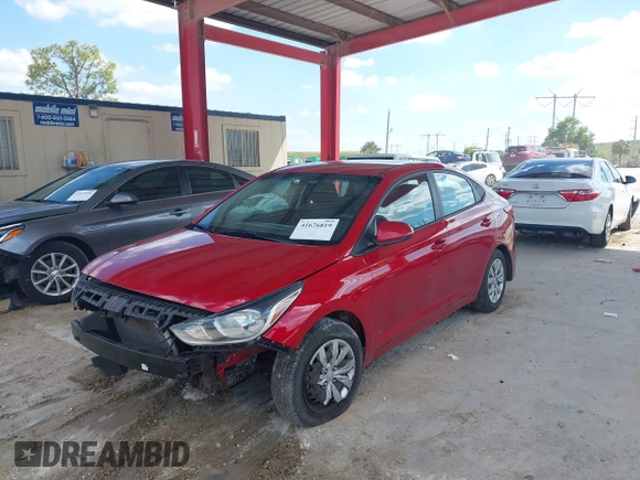 2021 Hyundai Accent SE with VIN 3KPC24A69ME131233, listed as a IAAI auction lot 41676819 with 88,476 mi miles and . Bid and sale history available at DreamBid. Image 17.