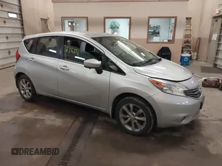 2015 Nissan Note SV with VIN 3N1CE2CP9FL428408, listed as a IAAI auction lot 41683654 with 114,288 mi miles and . Bid and sale history available at DreamBid. Image 1.
