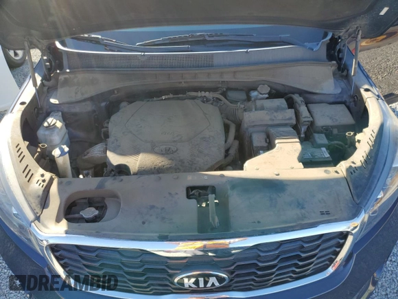 2020 Kia Sorento LX V6 with VIN 5XYPG4A52LG618186, listed as a Copart auction lot 46316725 with 52,503 mi miles and Salvage Title. Bid and sale history available at carsss.com. Image 12.