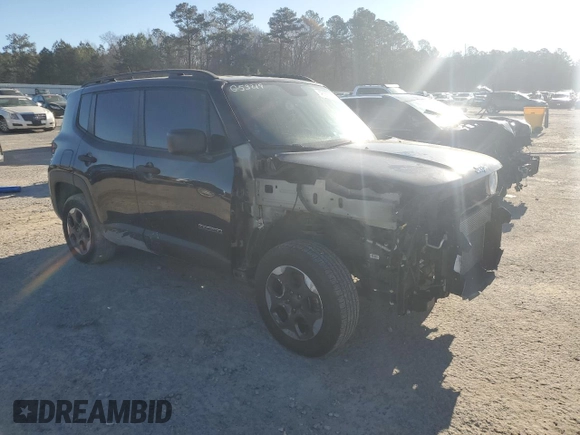 2017 Jeep Renegade Sport with VIN ZACCJBABXHPG53219, listed as a Copart auction lot 48869935 with 98,914 mi miles and Salvage Title. Bid and sale history available at carsss.com. Image 4.