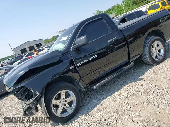 2012 Ram 1500 Express with VIN 3C6JD6AT1CG162778, listed as a Copart auction lot 59960355 with 94,441 mi miles and Salvage title. Bid and sale history available at DreamBid. Image 13.