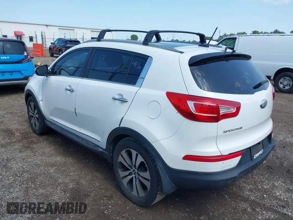 2013 Kia Sportage EX with VIN KNDPC3A25D7443846, listed as a IAAI auction lot 42537284 with Not provided miles and . Bid and sale history available at DreamBid. Image 3.