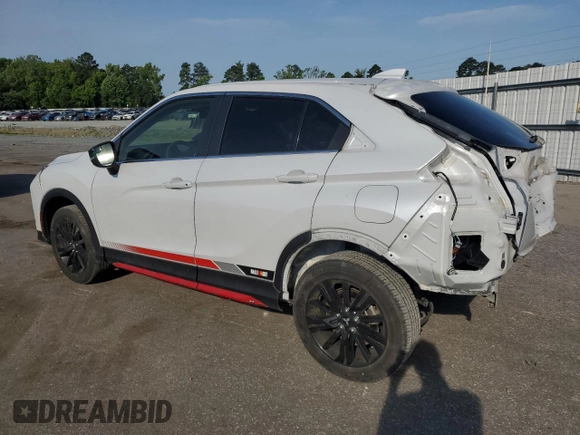 2023 Mitsubishi Eclipse Cross LE with VIN JA4ATVAA6PZ044262, listed as a Copart auction lot 57386495 with 17,663 mi miles and Salvage title. Bid and sale history available at DreamBid. Image 2.