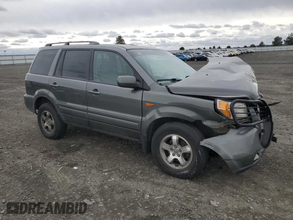 2007 Honda Pilot EX with VIN 2HKYF18437H528420, listed as a Copart auction lot 50230285 with Not Provided miles and Salvage Title. Bid and sale history available at DreamBid. Image 4.