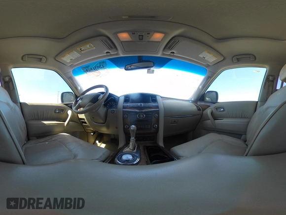2012 Infiniti QX56 8-passenger with VIN JN8AZ2ND5C9716530, listed as a IAAI auction lot 42031101 with 153,432 mi miles and . Bid and sale history available at DreamBid. Image 19.