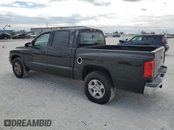 2005 Dodge Dakota SLT with VIN 1D7HE48N05S335725, listed as a Copart auction lot 89332925 with 190,520 mi miles and Clean Title. Bid and sale history available at DreamBid. Image 2.