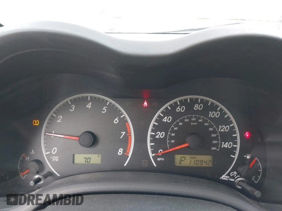 2012 Toyota Corolla L with VIN 2T1BU4EE7CC801818, listed as a IAAI auction lot 41906537 with 110,942 mi miles and . Bid and sale history available at DreamBid. Image 7.