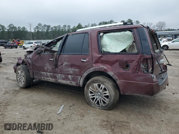 2011 Ford Expedition Limited with VIN 1FMJU1K55BEF01135, listed as a Copart auction lot 46106235 with 0 mi miles and Salvage Title. Bid and sale history available at carsss.com. Image 2.