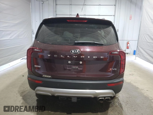 2020 Kia Telluride S with VIN 5XYP6DHC4LG085328, listed as a Copart auction lot 54719085 with 37,464 mi miles and Salvage title. Bid and sale history available at DreamBid. Image 6.