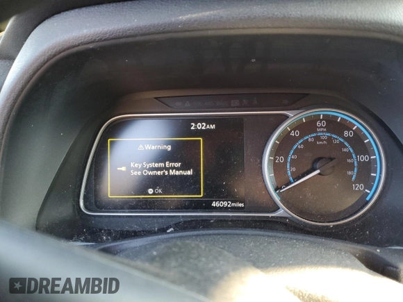2018 Nissan LEAF S with VIN 1N4AZ1CP7JC315277, listed as a Copart auction lot 41961935 with 46,092 mi miles and Salvage Title. Bid and sale history available at DreamBid. Image 9.