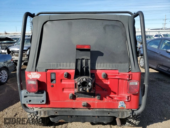 2002 Jeep Wrangler X with VIN 1J4FA39S32P771120, listed as a Copart auction lot 42636665 with 153,168 mi miles and Salvage Title. Bid and sale history available at carsss.com. Image 6.
