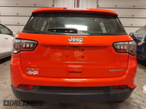 2018 Jeep Compass Sport z VIN 3C4NJDAB3JT402254, wystawiony jako IAAI lot #41830273 z przebiegiem 73 274 mil mil oraz . Historia ofert i sprzedaży dostępna na DreamBid. Obrazek 17.