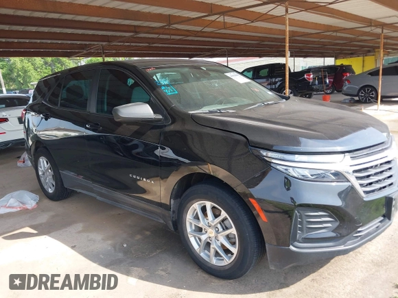 2023 Chevrolet Equinox LS with VIN 3GNAXHEG2PL100559, listed as a IAAI auction lot 41938809 with 116,022 mi miles and . Bid and sale history available at DreamBid. Image 1.