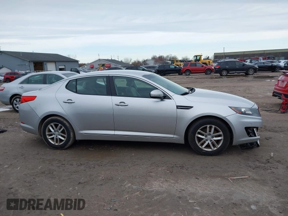 2013 Kia Optima LX with VIN KNAGM4A75D5310401, listed as a IAAI auction lot 41959774 with 198,339 mi miles. Bid and sale history available at carsss.com. Image 13.