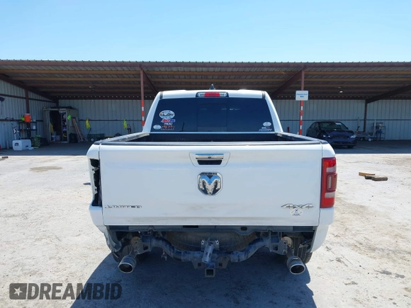 2020 Ram 1500 Limited with VIN 1C6SRFHM9LN225475, listed as a IAAI auction lot 42353156 with 195,185 mi miles and . Bid and sale history available at DreamBid. Image 6.