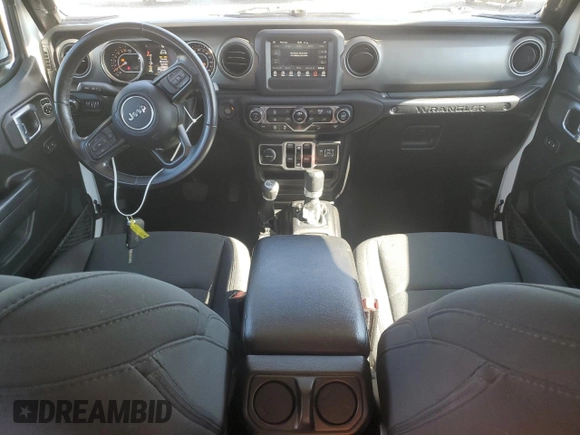 2021 Jeep Wrangler Unlimited Willys с VIN 1C4HJXDG4MW636293, выставлен на аукционе Copart как лот 44272675 с пробегом 34 480 миль миль и Списание • Salvage title. История ставок и продаж доступна на DreamBid. Изображение 8.