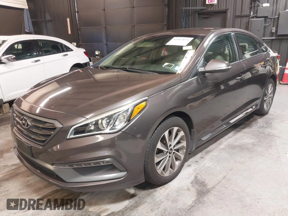 2017 Hyundai Sonata Sport with VIN 5NPE34AF4HH483482, listed as a IAAI auction lot 42042834 with 82,340 mi miles. Bid and sale history available at carsss.com. Image 18.