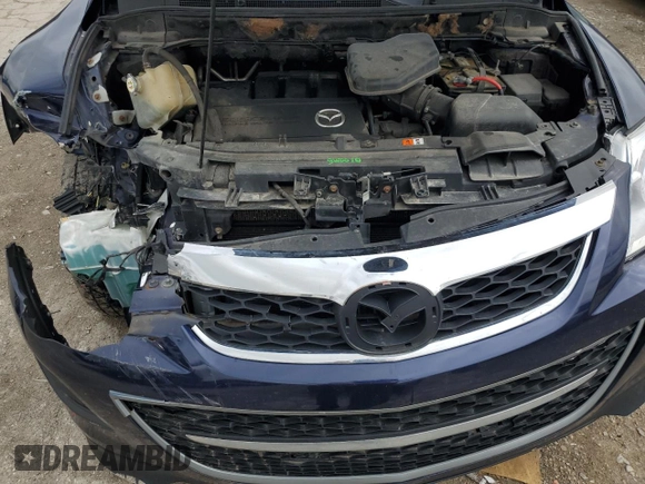 2011 Mazda CX-9 Touring with VIN JM3TB3CA0B0310947, listed as a Copart auction lot 57469525 with 110,443 mi miles and Salvage title. Bid and sale history available at DreamBid. Image 12.