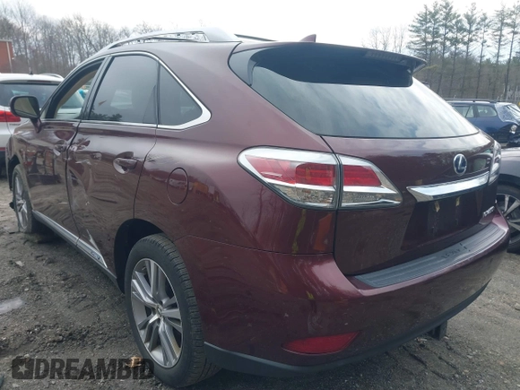 2015 Lexus RX 450h with VIN 2T2BC1BA0FC009674, listed as a IAAI auction lot 41847934 with 99,100 mi miles and . Bid and sale history available at DreamBid. Image 3.