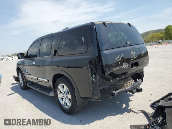 2014 Nissan Armada Platinum z VIN 5N1BA0NF8EN610981, wystawiony jako Copart lot #53144515 z przebiegiem 188 423 mil mil oraz Szkoda całkowita • Salvage title. Historia ofert i sprzedaży dostępna na DreamBid. Obrazek 2.