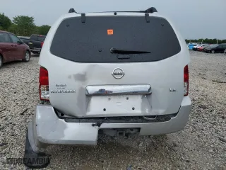 2005 Nissan Pathfinder LE with VIN 5N1AR18W65C712328, listed as a Copart auction lot 63112624 with 0 mi miles and Non Repairable. Bid and sale history available at carsss.com. Image 6.