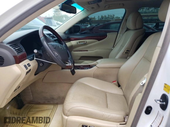 2007 Lexus LS 460 z VIN JTHBL46F175034690, wystawiony jako Copart lot #58154305 z przebiegiem 143 517 mil mil oraz Szkoda całkowita • Salvage title. Historia ofert i sprzedaży dostępna na DreamBid. Obrazek 7.