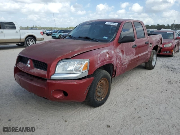 2006 Mitsubishi Raider LS with VIN 1Z7HC28K36S554727, listed as a Copart auction lot 78306874 with 0 miles and Clean Title. Bid and sale history available at carsss.com. Image 1.