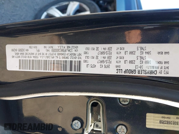 2014 Jeep Patriot Latitude with VIN 1C4NJRFB0ED693359, listed as a IAAI auction lot 41807745 with 172,183 mi miles. Bid and sale history available at carsss.com. Image 9.
