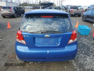 2006 Chevrolet Aveo LT with VIN KL1TG66696B590159, listed as a Copart auction lot 45718405 with 77,786 mi miles and Salvage title. Bid and sale history available at DreamBid. Image 6.