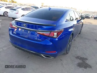 2021 Lexus ES 350 F Sport with VIN 58AHZ1B17MU096457, listed as a IAAI auction lot 41401292 with 38,265 mi miles and . Bid and sale history available at DreamBid. Image 4.