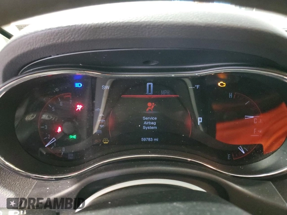 2016 Dodge Durango SXT with VIN 1C4RDJAG7GC460343, listed as a Copart auction lot 60974975 with 59,783 mi miles and Salvage title. Bid and sale history available at DreamBid. Image 9.