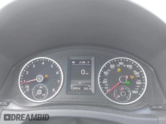 2016 Volkswagen Tiguan S with VIN WVGBV7AX5GW526285, listed as a IAAI auction lot 41445284 with 130,954 mi miles and . Bid and sale history available at DreamBid. Image 7.