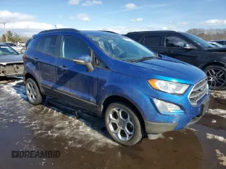 2022 Ford EcoSport SE with VIN MAJ6S3GL7NC456921, listed as a Copart auction lot 44341005 with 28,368 mi miles and Salvage Title. Bid and sale history available at DreamBid. Image 4.