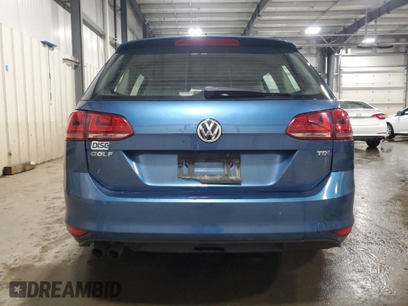 2015 Volkswagen Golf SportWagen TDI S with VIN 3VWFA7AU8FM506812, listed as a Copart auction lot 43038895 with 107,918 mi miles and Salvage Title. Bid and sale history available at carsss.com. Image 6.