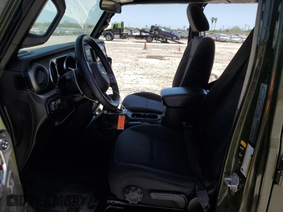 2021 Jeep Gladiator Willys with VIN 1C6HJTAG7ML582820, listed as a Copart auction lot 52418205 with 33,524 mi miles and Salvage Title. Bid and sale history available at carsss.com. Image 7.