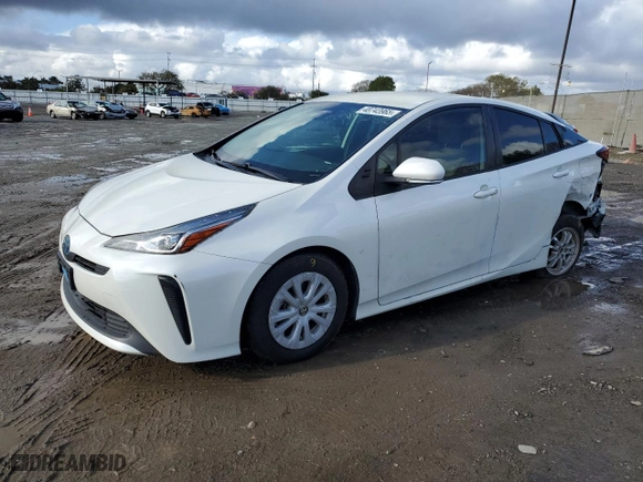 2019 Toyota Prius L Eco with VIN JTDKARFU5K3070924, listed as a Copart auction lot 48743965 with 111,916 mi miles and Salvage Title. Bid and sale history available at carsss.com. Image 1.
