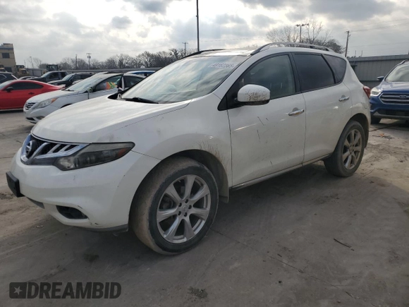 2014 Nissan Murano SL with VIN JN8AZ1MU6EW419170, listed as a Copart auction lot 49162565 with 104,630 mi miles and Salvage Title. Bid and sale history available at carsss.com. Image 1.