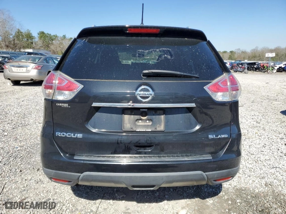 2016 Nissan Rogue SV with VIN 5N1AT2MV3GC855132, listed as a Copart auction lot 49412885 with 135,514 mi miles and Salvage Title. Bid and sale history available at carsss.com. Image 6.