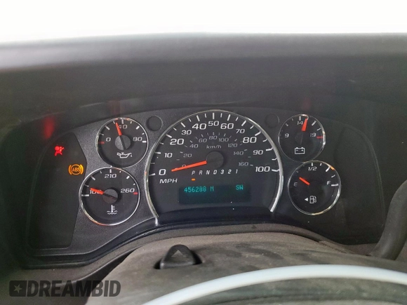 2010 Chevrolet Express Cargo with VIN 1GCUGADX1A1172060, listed as a Copart auction lot 58779905 with 456,288 mi miles and Salvage title. Bid and sale history available at DreamBid. Image 9.
