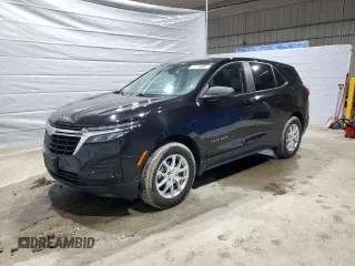 2022 Chevrolet Equinox LS with VIN 2GNAX5EV5N6122733, listed as a Copart auction lot 48551115 with 123,566 mi miles and Clean title. Bid and sale history available at DreamBid. Image 1.
