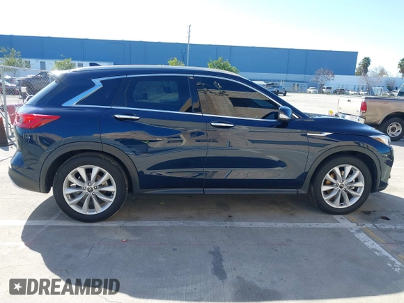 2019 Infiniti QX50 Essential with VIN 3PCAJ5M3XKF117723, listed as a IAAI auction lot 41549979 with 36,044 mi miles and . Bid and sale history available at DreamBid. Image 13.