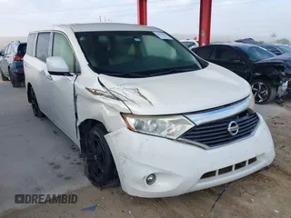 2014 Nissan Quest S with VIN JN8AE2KP4E9105188, listed as a IAAI auction lot 41691761 with 178,057 mi miles. Bid and sale history available at carsss.com. Image 1.