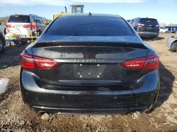 2020 Infiniti Q50 3.0t SPORT with VIN JN1EV7AR0LM251226, listed as a Copart auction lot 79904014 with 37,447 mi miles and Salvage Title. Bid and sale history available at carsss.com. Image 6.