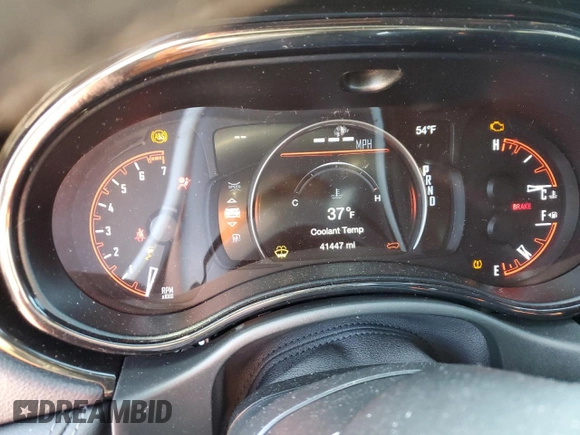 2021 Dodge Durango GT Plus with VIN 1C4RDHDG6MC661182, listed as a Copart auction lot 46071695 with 41,447 mi miles and Salvage title. Bid and sale history available at DreamBid. Image 9.
