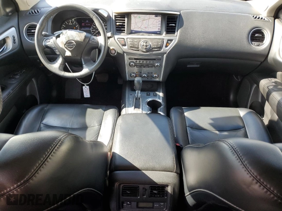 2017 Nissan Pathfinder SV z VIN 5N1DR2MN9HC909191, wystawiony jako Copart lot #56389135 z przebiegiem 95 101 mil mil oraz Szkoda całkowita • Salvage title. Historia ofert i sprzedaży dostępna na DreamBid. Obrazek 8.