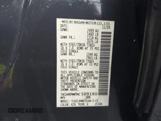 2010 Nissan Xterra S z VIN 5N1AN0NW9AC509180, wystawiony jako IAAI lot #41971137 z przebiegiem 172 107 mil mil oraz . Historia ofert i sprzedaży dostępna na DreamBid. Obrazek 9.