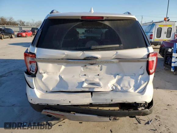 2017 Ford Explorer XLT with VIN 1FM5K7D86HGC65626, listed as a Copart auction lot 46083775 with 118,455 mi miles and Salvage Title. Bid and sale history available at carsss.com. Image 6.
